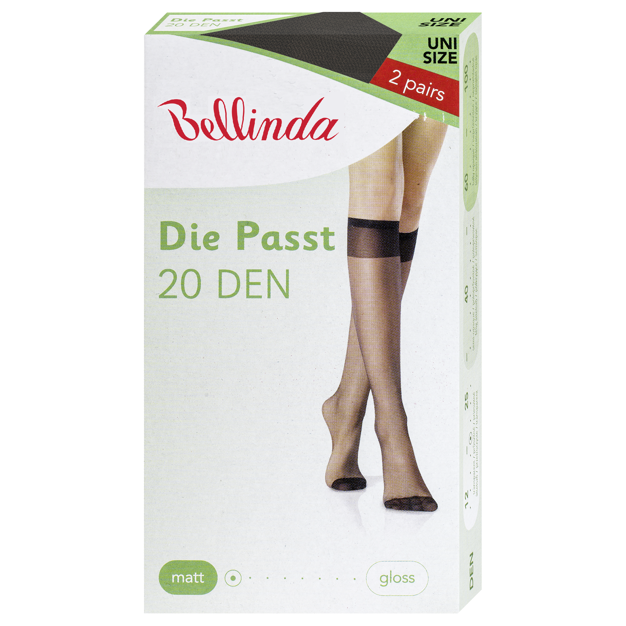 BELLINDA DIE PASST, 20 denske ženske dokolenke
